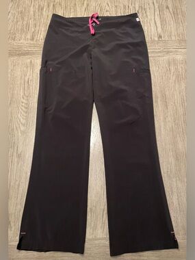 Smitten women’s scrub pants, black, medium
